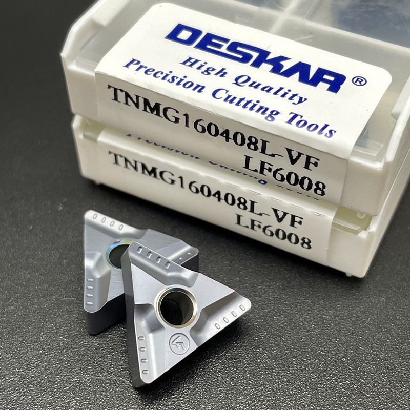 Chip tiện T16 hạt nặng xẻ rãnh DESKER tiện thép inox rất ngon