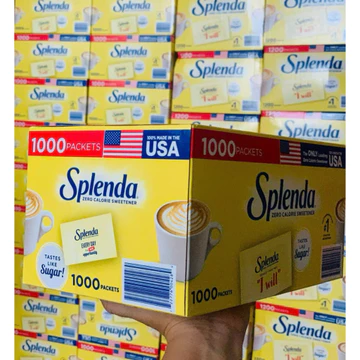 Đường ăn kiêng Splenda combo 100 gói cho người bệnh tiểu đường, ăn kiêng, DAS, Sweetener Sugar Replacemen