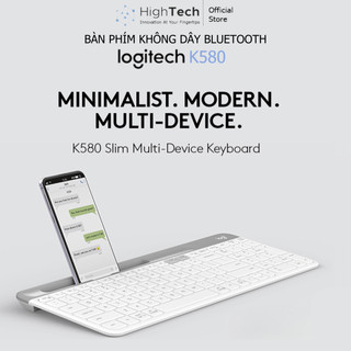 Bàn phím không dây Bluetooth Logitech K580 - Kết nối đa thiết bị, mảnh gọn, PC/ iPad