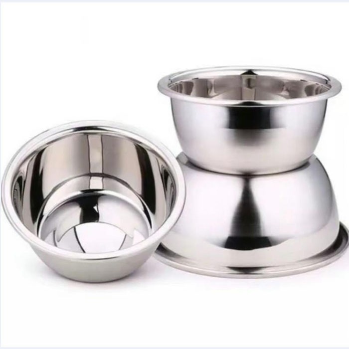 Bộ 5 Thau Rổ Inox Cao Cấp Đủ Size Chậu Inox Rửa Đựng Đa Năng, Luôn Sáng Bóng Đa Dạng Kích Thước Tiện Lợi
