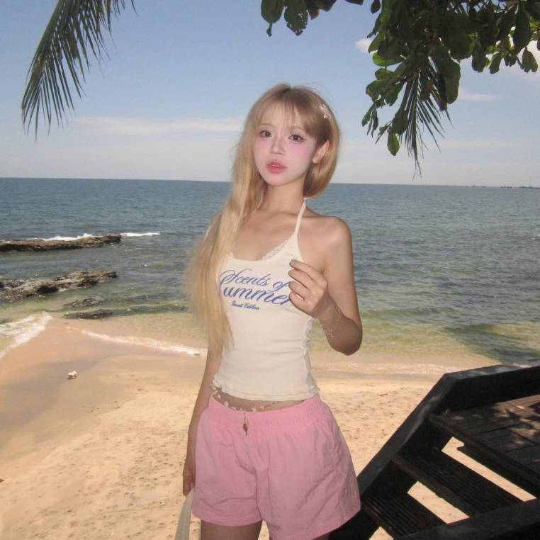Áo Cổ Yếm TWENTI Phối Ren Summer Scent