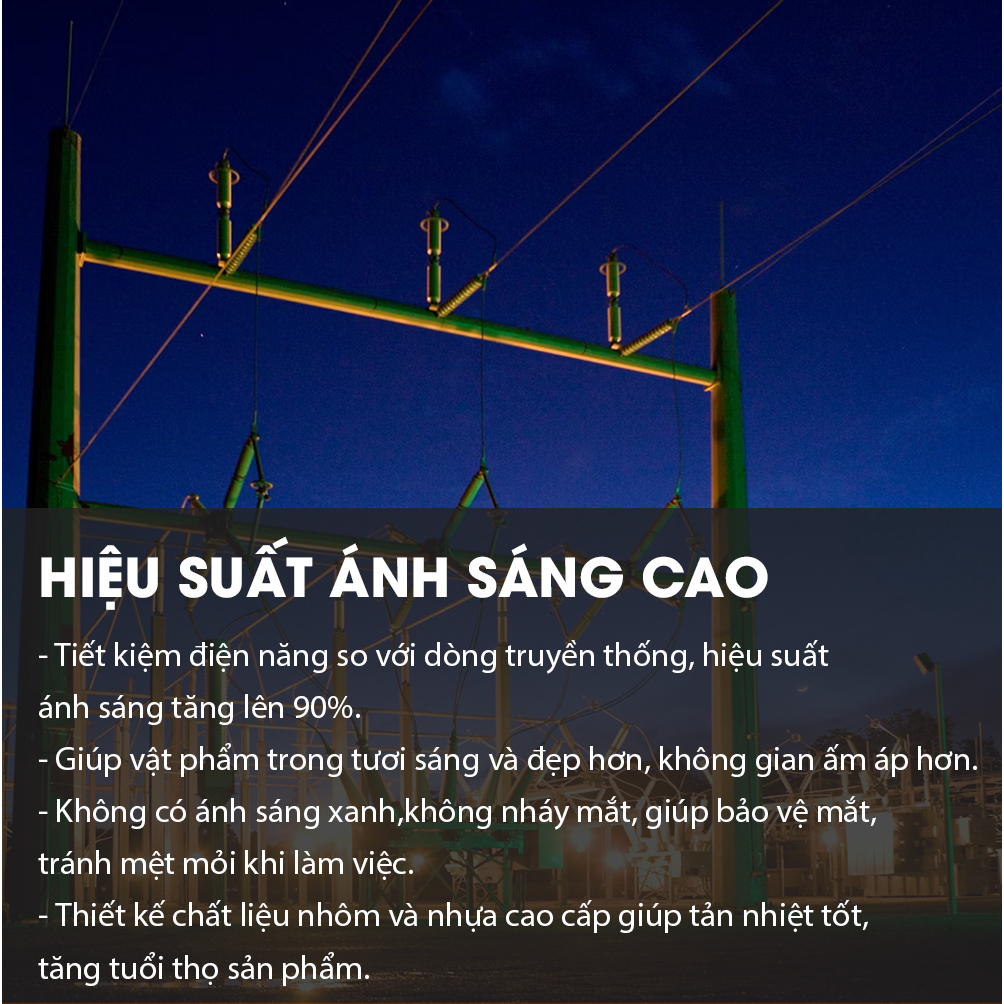 Đèn LED bulb OPPE E HPB - Hiệu suất ánh sáng cao, công suất 100W, Ánh Sáng Trắng | BigBuy360 - bigbuy360.vn