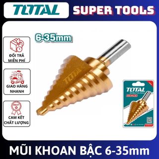TOTAL Mũi khoan bậc 6- 35mm TAC7563501 thay thế choTAC8263501
