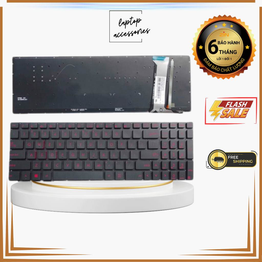 BÀN PHÍM LAPTOP ASUS GL552 TƯƠNG THÍCH:Rog GL551 N551 GL552 GL552J ...