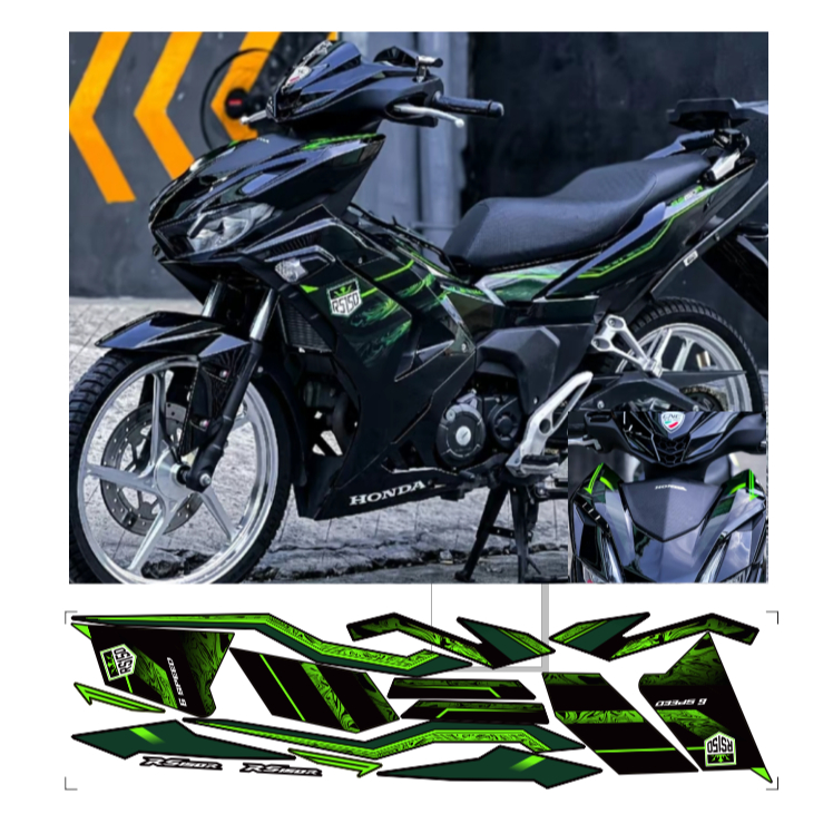 Tem rời WINNER X V3, cao cấp, chất liệu in 3 lớp PPF, chống nước, không phai màu.