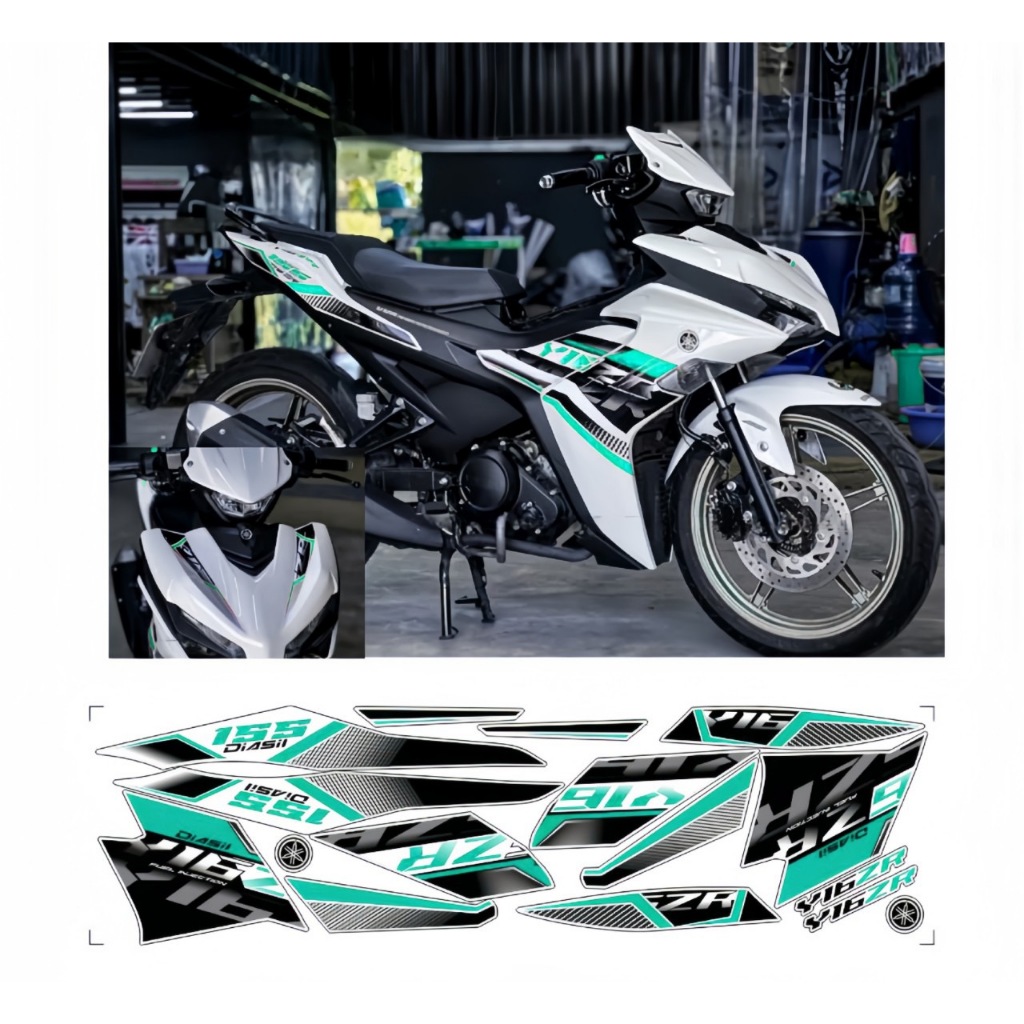 Tem rời EXCITER 155 V2, cao cấp, chất liệu in 3 lớp PPF, chống nước, không phai màu.