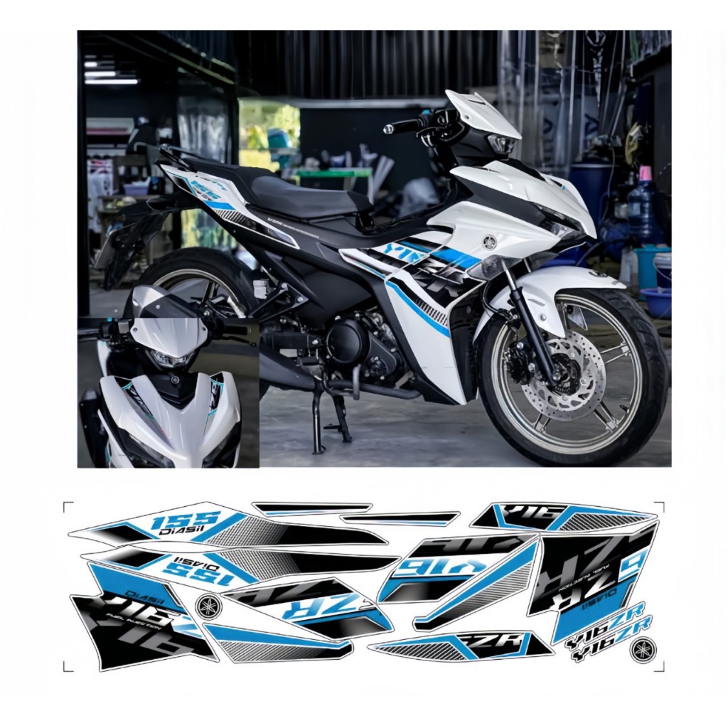 Tem rời EXCITER 155 V2, cao cấp, chất liệu in 3 lớp PPF, chống nước, không phai màu.
