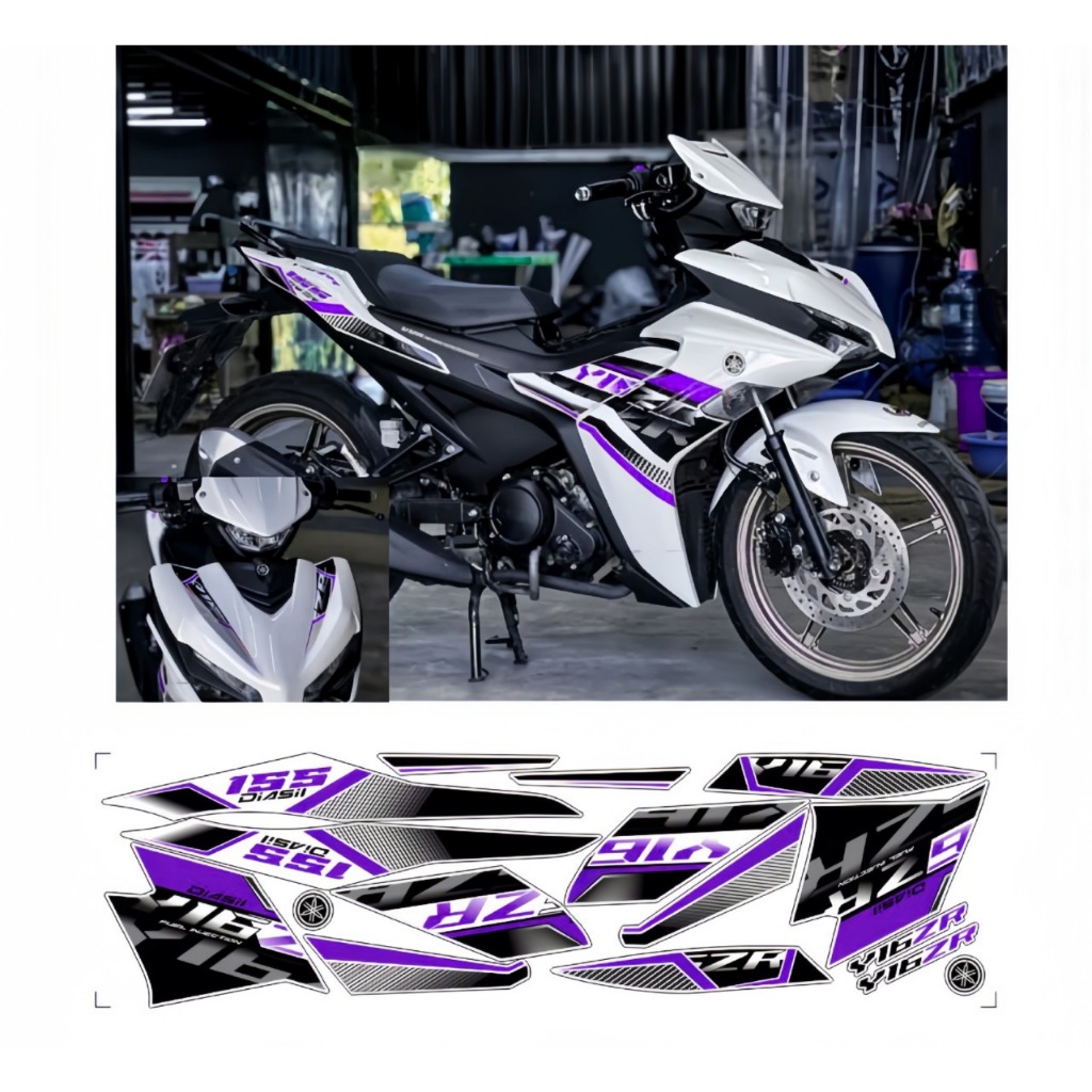 Tem rời EXCITER 155 V2, cao cấp, chất liệu in 3 lớp PPF, chống nước, không phai màu.