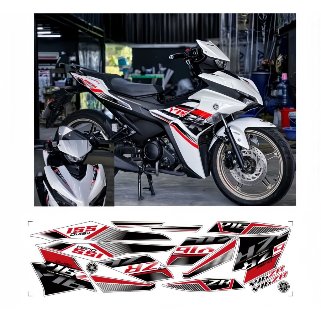 Tem rời EXCITER 155 V2, cao cấp, chất liệu in 3 lớp PPF, chống nước, không phai màu.