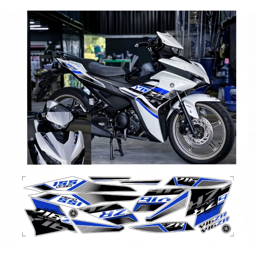 Tem rời EXCITER 155 V2, cao cấp, chất liệu in 3 lớp PPF, chống nước, không phai màu.