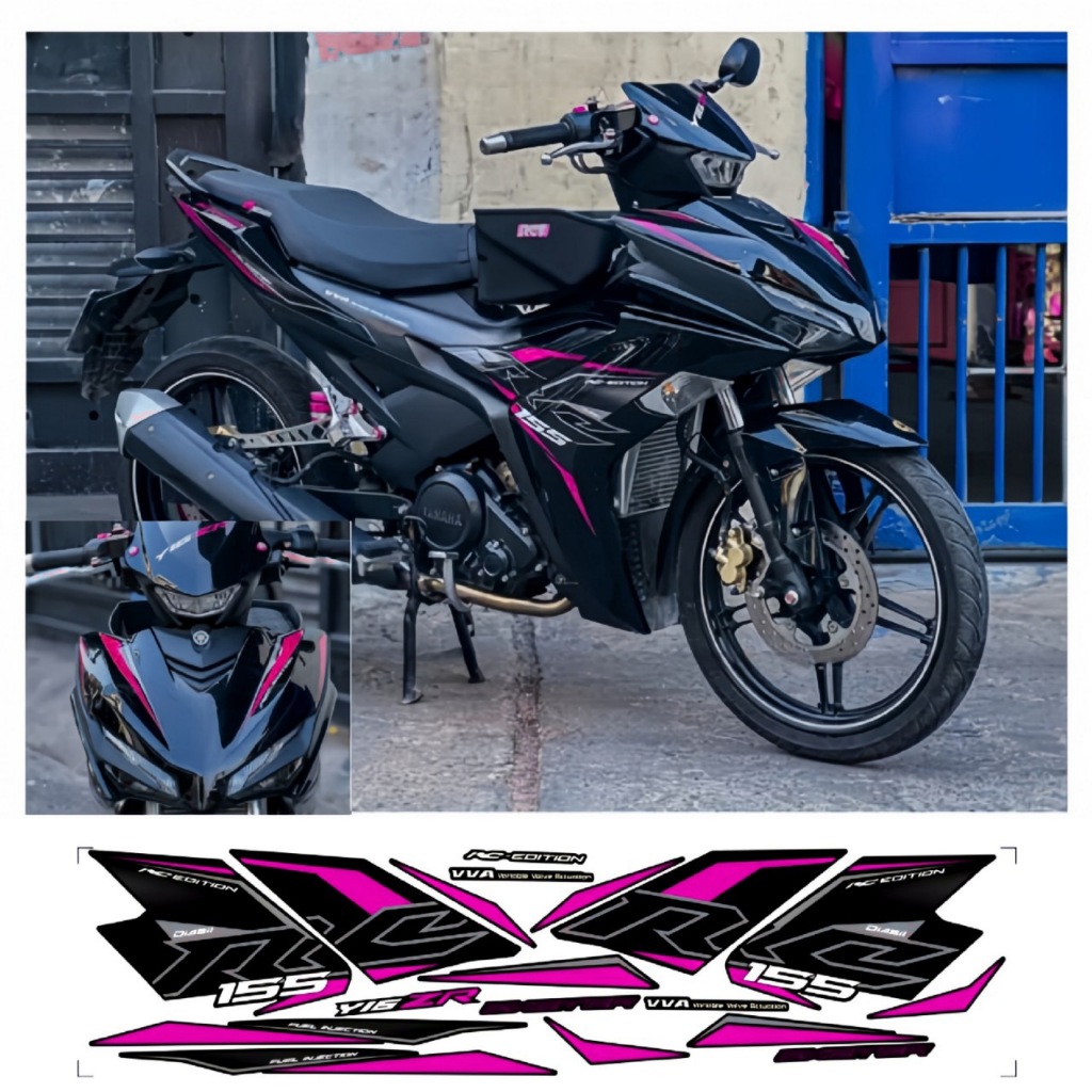 Tem rời EXCITER 155 V2, cao cấp, chất liệu in 3 lớp PPF, chống nước, không phai màu.