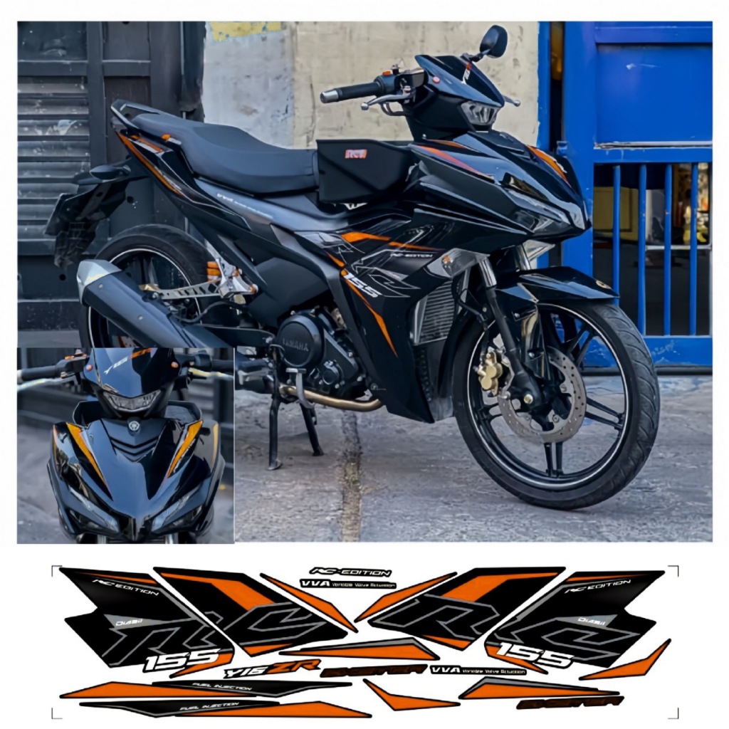 Tem rời EXCITER 155 V2, cao cấp, chất liệu in 3 lớp PPF, chống nước, không phai màu.