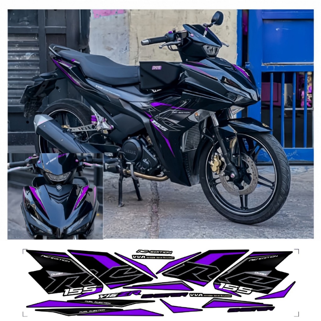 Tem rời EXCITER 155 V2, cao cấp, chất liệu in 3 lớp PPF, chống nước, không phai màu.