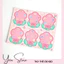 Thẻ gắn kẹo mút set 12 cái xinh xắn, mẫu hoạt hình siêu dễ thương