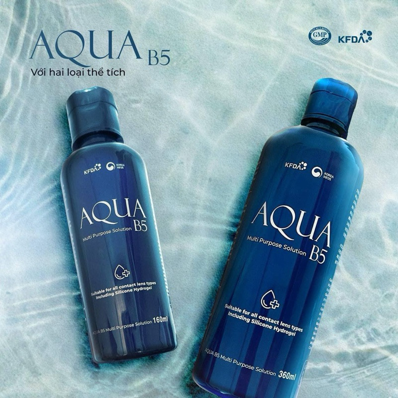 Nước ngâm lens Aqua 💥HÀNG CAO CẤP💥 Nước ngâm kính áp tròng Hàn Quốc giữ ẩm dài lâu, mẫu mới 2024