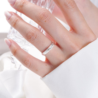Nhẫn bạc nam nữ LAMY Modern Gem-Studded Ring Silver 8243 - Nhẫn bạc ta cao cấp