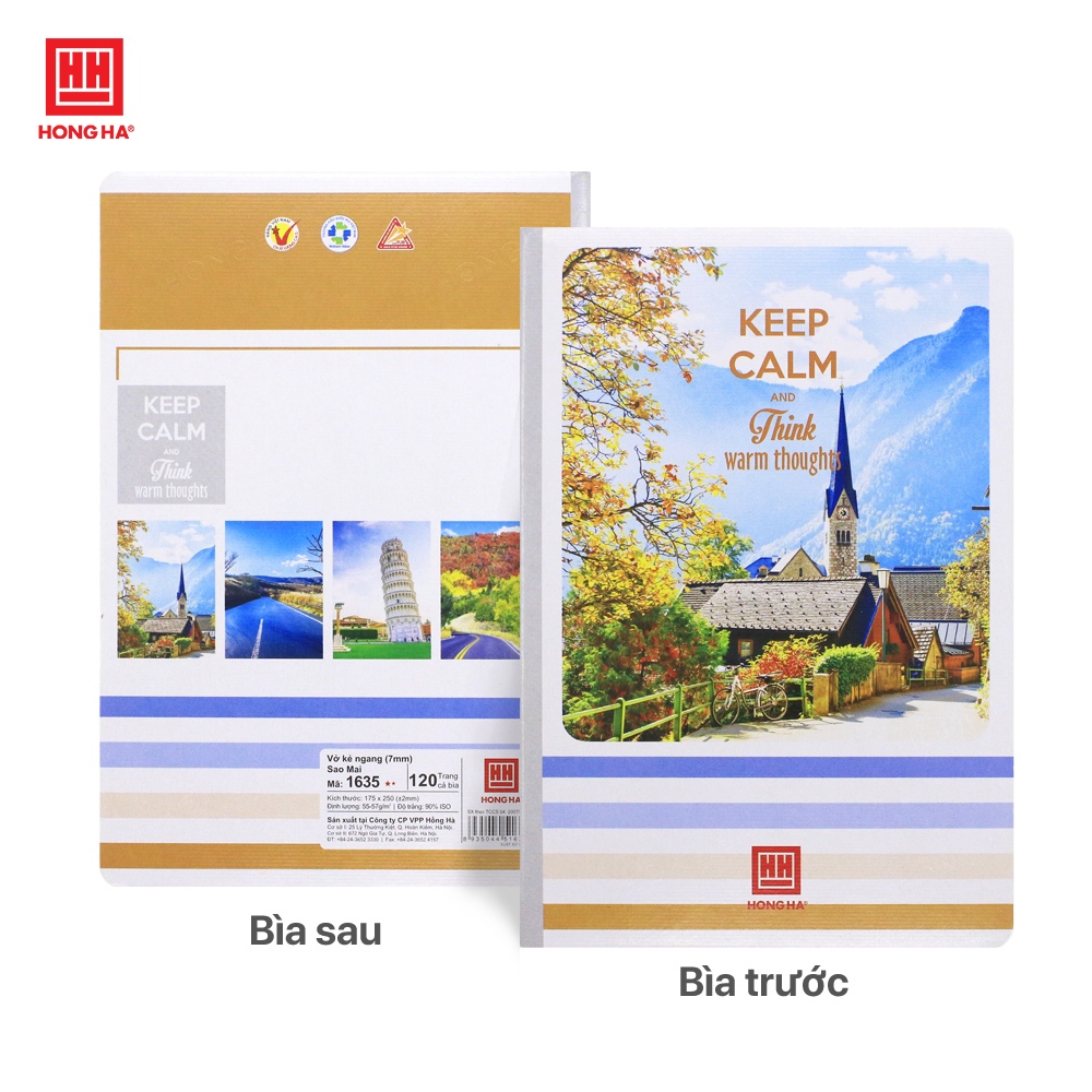 Ảnh Vở kẻ ngang 120 trang Sao mai Keep Calm - 1635 1