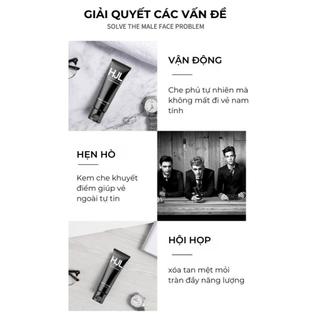 Kem che khuyết điểm cho nam, kem nền cho nam giới không bết dính, chống thấm nước, kiềm dầu, chăm sóc da OASIC COSMETICS