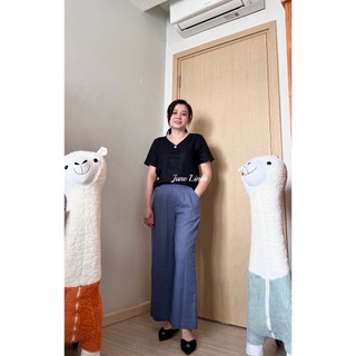 [JUNE LINEN] Q10 Quần dài LINEN ống 24cm, lưng cao NHIỀU MÀU. Lưng sau thun. Có Bigsize.