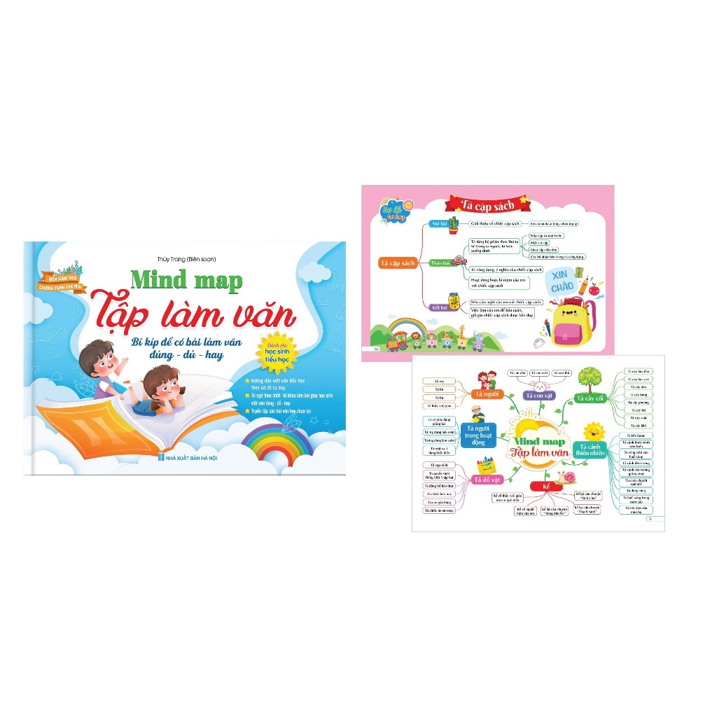 Sách Mind map Tập làm văn - Bí kíp để có bài làm văn đúng - đủ  - hay dành cho học sinh tiểu học