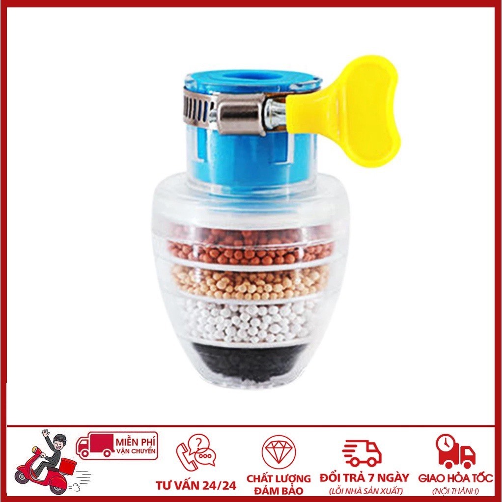 Đầu Vòi Lọc Nước Trực Tiếp Tại Vòi 6 Tầng Thế Hệ Mới Lọc Cặn Bẩn Vỉ Khuẩn 360 Độ Tiện Lợi Sử Dụng Dễ Dàng