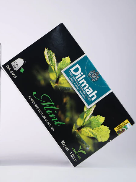 TRÀ DILMAH BẠC HÀ - HỘP 30G 20 GÓI - DILMAH MINT FLAVOURED CEYLON BLACK TEA