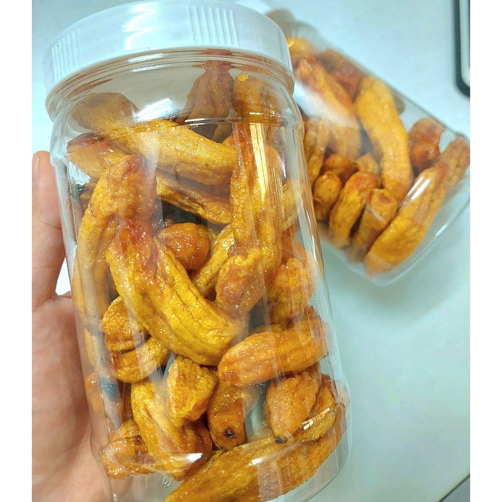 500g chuối sấy dẻo nguyên trái không vỏ