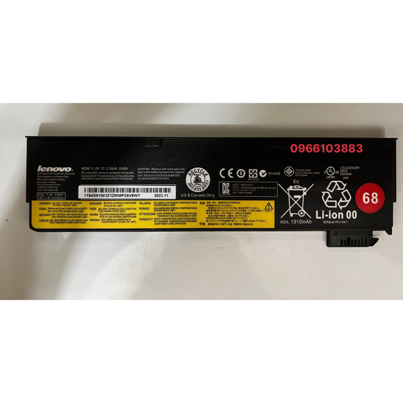 DR. BATTERY Laptop Battery for Lenovo 68 45N1136 0C52862 ThinkPad X240 X250 T440 T440s T450 T450s T460 T460p T470p T550 T560 L450 L460 [10.88 V/44000 mAh/48Wh