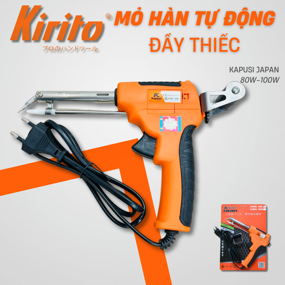 Mỏ hàn thiếc tự động đẩy quận thiếc hãng KAPUSI Japan 80w-100w K-9022 K-9024