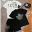 Bộ DSQ Icon In Hình Lá Đơn Giản Chất Liệu Cotton - Bộ Quần Áo Nam Phong Cách Trẻ Trung Năng Động Hot Hit