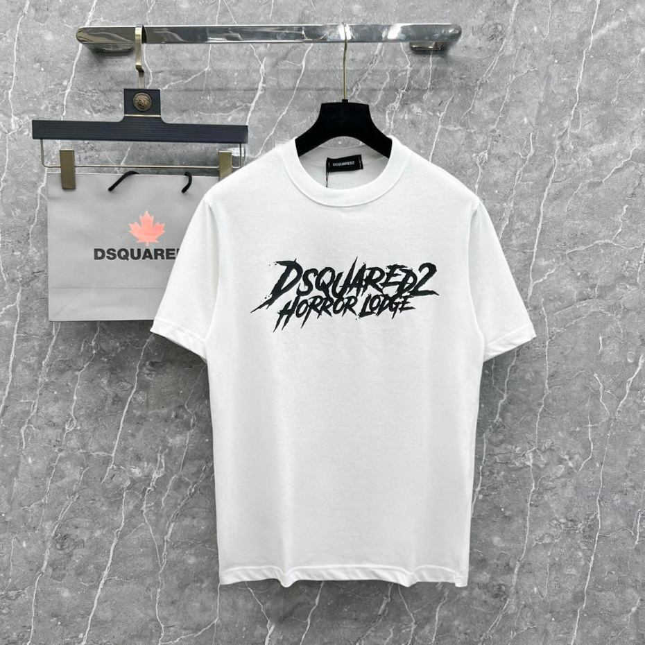 Áo Phông Dsquared2 In Chữ Đơn Giản Chất Liệu Cotton - Áo Phông Nam Phong Cách Năng Động Hot Trend New 2024
