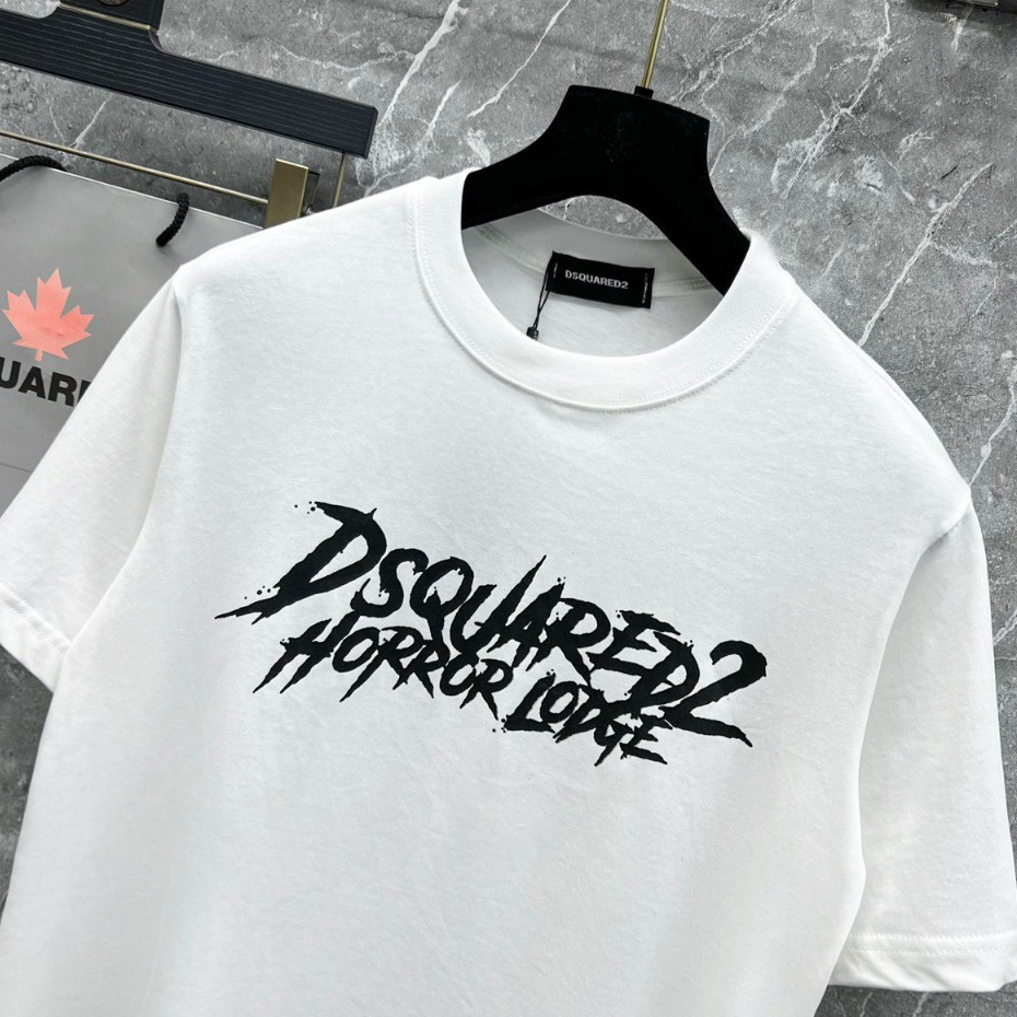 Áo Phông Dsquared2 In Chữ Đơn Giản Chất Liệu Cotton - Áo Phông Nam Phong Cách Năng Động Hot Trend New 2024
