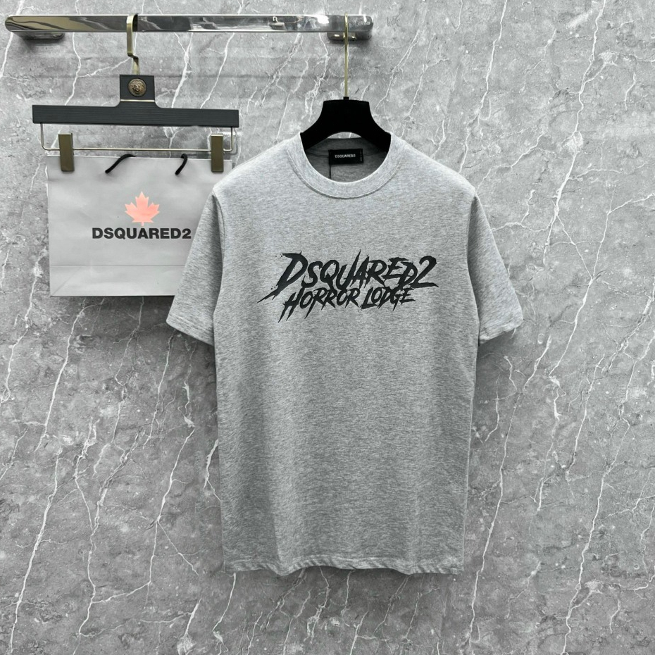Áo Phông Dsquared2 In Chữ Đơn Giản Chất Liệu Cotton - Áo Phông Nam Phong Cách Năng Động Hot Trend New 2024