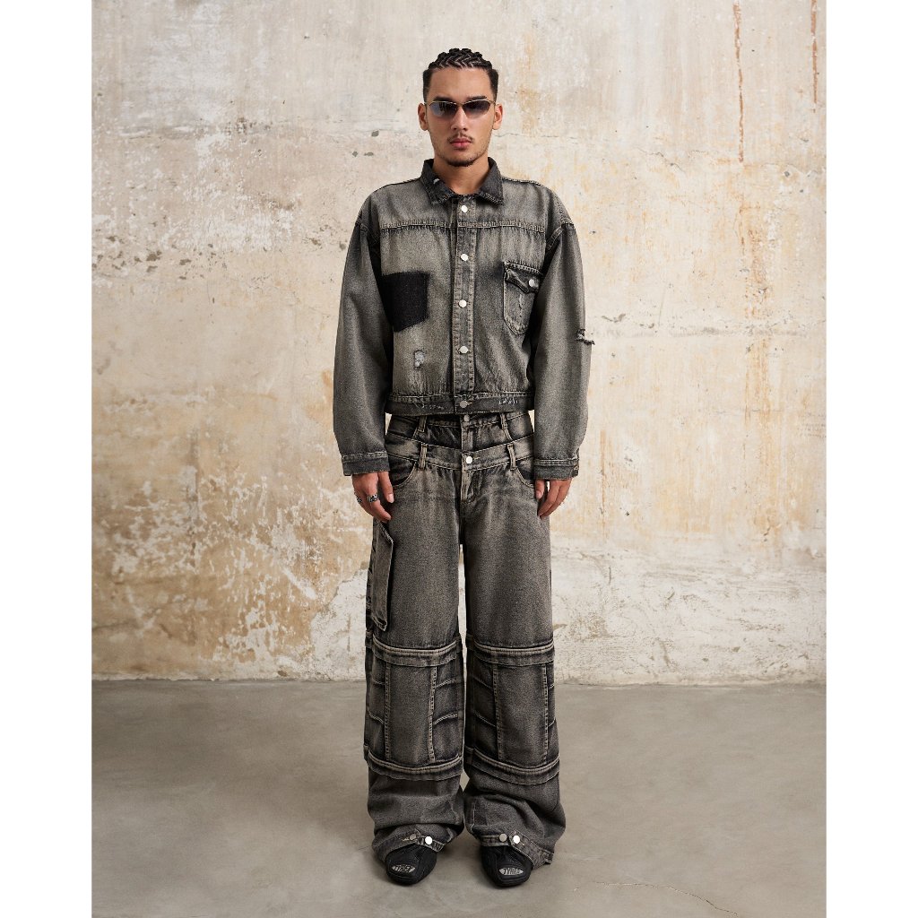 Bad Choices | Áo khoác JEANS form croptop UNIQUELY phong cách Menswear