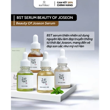 Tinh chất dưỡng da BOJ keo ong Glow Serum, gạo Glow Deep Serum, nhân sâm Repair Serum, trà xanh Calming Serum