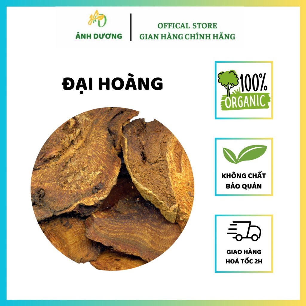 500GR Đại Hoàng Khô, Sạch Hàng Loại 1