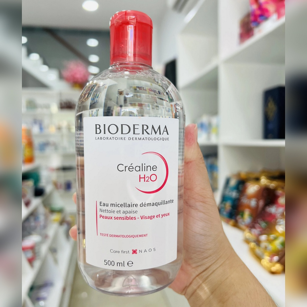 Nước Tẩy Trang Bioderma Crealine H2O 500ml ,Tẩy Trang Bio Quốc Dân Dành Cho Mọi Loại Da