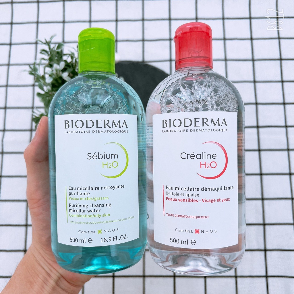 Nước Tẩy Trang Bioderma Crealine H2O 500ml ,Tẩy Trang Bio Quốc Dân Dành Cho Mọi Loại Da