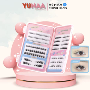 Bộ Lông Mi Giả VEECCI - Set hộp lông mi tự nhiên - Mi cụm, Mi tách sợi