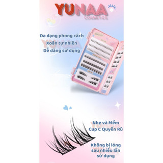 [Y251] Bộ Lông Mi Giả VEECCI - Set hộp lông mi tự nhiên - Mi cụm, Mi tách sợi