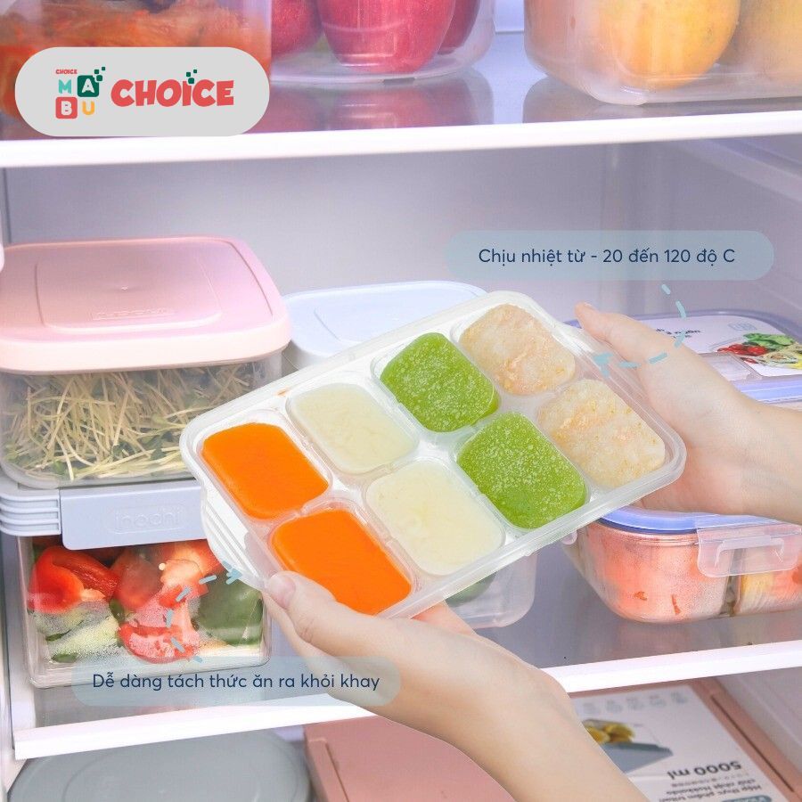 Ảnh Khay trữ đông Inochi, trữ đông đồ ăn cho bé ăn dặm, an toàn tiện lợi 2