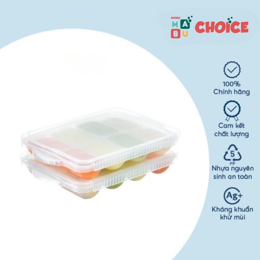 Ảnh Khay trữ đông Inochi, trữ đông đồ ăn cho bé ăn dặm, an toàn tiện lợi 1