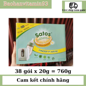 Bột rửa bình sữa Satos phiên bản mới dạng gói nhỏ tiện lợi 760g mới
