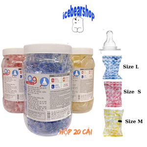 Núm Vú Agi Hộp 20 Cái, Núm Vú Silicone Thay Thế Bình Agi Cho Bé Được Các Mẹ Tin Dùng