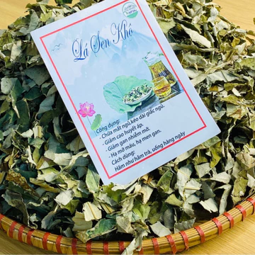 Trà lá sen khô sạch (500g, 1kg) giúp giảm cân, giảm mỡ máu, mỡ bụng. Lá sen nếp quê bác nguyên lá sấy khô