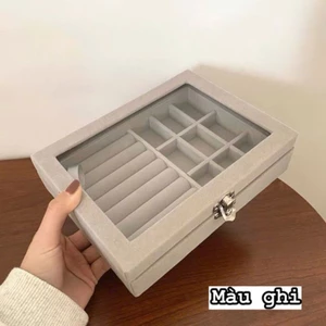 hộp đựng trang sức bọc nhung sang trọng
