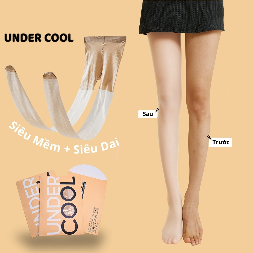 Quần Tất Giấy Da Chân Nữ Quần Tất Siêu Dai UNDERCOOL Lụa Xuyên Thấu chất liệu tơ lụa , thật chân, che khuyết điểm - QT04