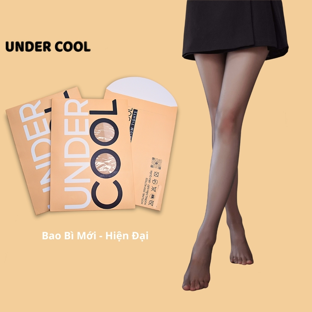 Quần Tất Giấy Da Chân Nữ Quần Tất Siêu Dai UNDERCOOL Lụa Xuyên Thấu chất liệu tơ lụa , thật chân, che khuyết điểm - QT04