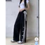 Quần Ống Rộng Nữ Chạy Sọc Họa Tiết Nơ Phối Ren . Form Rộng Lên Dáng Cực Xinh Phong Cách Hàn Quốc