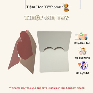 Thiệp Chúc Mừng Ghi Tay Hình Trái Tim, Thiệp Ghi Tay Quà Tặng YiYihome